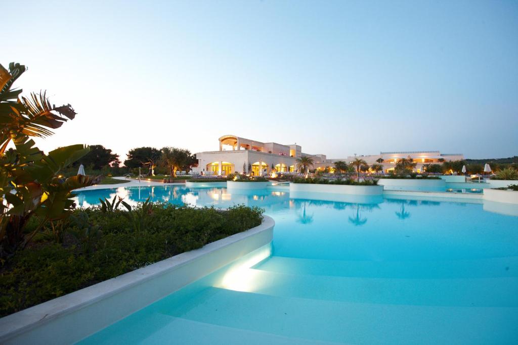 Vivosa Apulia Resort pool at dusk
